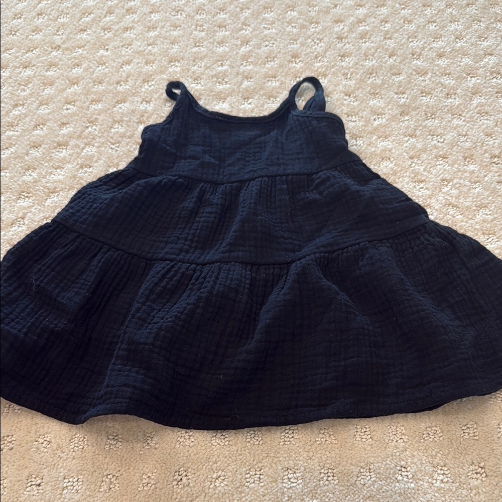 Bailey’s Blossoms Kids Black Dress - Picture 3 of 3